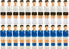 Set 22 figurine de fotbal alb-albastru 2,5 x 10,5 x 2 cm