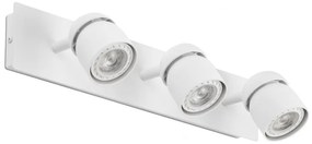 Aplica cu 3 spoturi directionabile design minimalist COCO alba