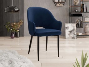 Scaun sufragerie Dezja (Albastru închis + Negru) . 1103428