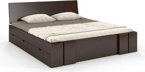 Pat lemn masiv TerraCraft Model 4 cu Sertar Fag Personalizabil - 200x200, Alb Pur