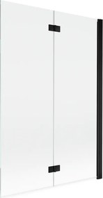 Mexen Mist paravan de duș 2-pliabil dreapta 120 x 150 cm, transparent, negru - 8A9-120-002-70-00-P