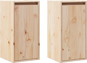 vidaXL Dulapuri de perete, 2 buc., 30x30x60 cm, lemn masiv de pin