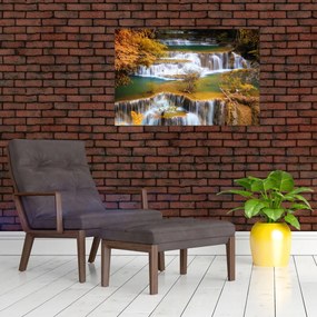 Tablou - Cascada Huay Mae Khamin, Thailanda (90x60 cm)