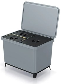 Coș de gunoi, 23 + 10 + 10 l, gri