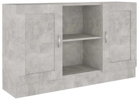 802781 vidaXL Servantă, gri beton, 120 x 30,5 x 70 cm, PAL
