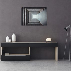 Tablou - Vedere din interiorul clădirii (70x50 cm)