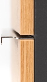 Dulap inferior Vario Trim 100 cu lavoar antracit-stejar