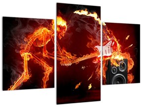 Tablou - Muzica în flăcări (90x60 cm)