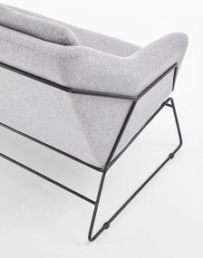 Fotoliu relaxare dublu gri deschis HAMAR 2 XL