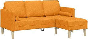 vidaXL Set de canapea cu pernă Galben Întunecat Poliester