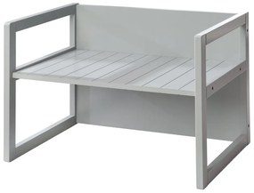 Bancă de copii gri Country Style – Roba