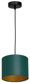 Lustră pe cablu ARDEN 1xE27/60W/230V d. 18 cm verde/auriu