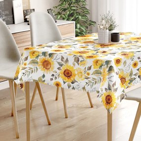 Goldea față de masă teflonată - flori de floarea-soarelui 80 x 120 cm