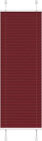 vidaXL Jaluzea plisată Bordeaux Roșu 40x100 cm Lățime țesătură 39,4 cm