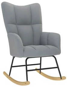 vidaXL Scaun balansoar, gri deschis, material textil