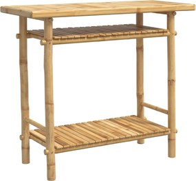 vidaXL Măsuță consolă, 90x37x75 cm, bambus