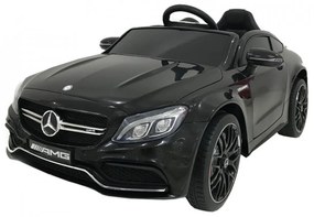 Masinuta Electrica cu acumulator pentru copii NOVOKIDS™ Mercedes C63S AMG Coupe, Cu telecomanda, Roti din Cauciuc EVA, 3-8 ani , Usi cu deschidere ,