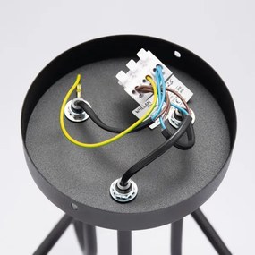 Lustră aplicată LED OXFORD 3x E27/15W/230V neagră