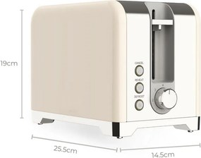 Prajitor de paine Swiss Haus SH-TO2020, 900 W, 7 niveluri de prajire, Dezghetare, Reincalzire, Oprire automata, Semnal sonor, Crem