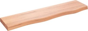 vidaXL Poliță perete maro deschis 80x20x4 cm lemn masiv stejar tratat