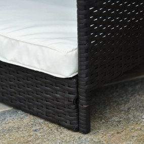 PawHut Pat Ratan pentru Câini cu Acoperiș pentru Exterior, Pat ridicat pentru câini mici și medii, Pat răcoros pentru Animale de Companie cu Cadru din Metal, Pat pentru Exterior, 69 x 98 x 70 cm, Cafea-Brun | Aosom Romania