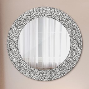 Oglinda cu decor rotunda Model floral