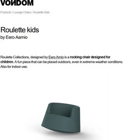 Fotoliu lounge design modern, exterior, interior, ROULETTE KIDS 61005 Vondom