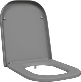 vidaXL Capacul de toaletă Gri 47,5 x 35 x 3,6 cm Duroplast