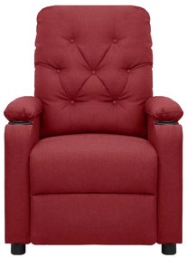 339115 vidaXL Fotoliu de masaj, roșu vin, material textil