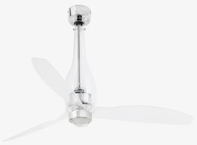 Lustra cu Ventilator si telecomanda ETERFAN M LED transparent