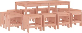 vidaXL Set mobilier pentru grădină, 13 piese, lemn masiv douglas