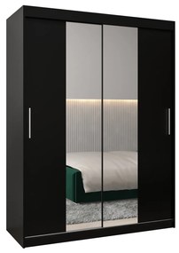 Dulap de haine 150 cm Toki 1 (negru mat + negru mat). 1064906