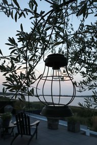 Felinar solar, exterior, din metal, LED, 2W, E27