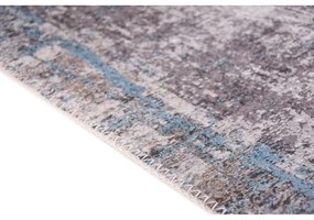 Covor tip traversă albastru lavabil 80x200 cm Abstract Colors Blue – Vitaus