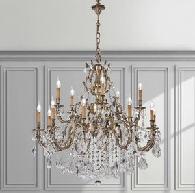 Candelabru 15 brate LUX cu cristale Scholer, Ashford