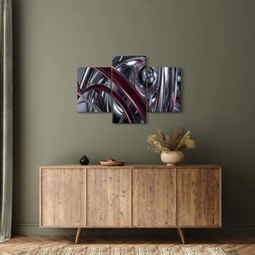 Tabloul cu abstracție gri (90x60 cm)