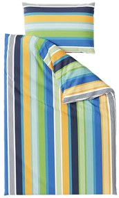 Lenjerie de pat creponata LINE albastru Dimensiune lenjerie de pat: 70 x 90 cm | 140 x 200 cm