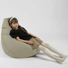 Fotoliu puf copii, Nirvana Light Pufrelax, Material Impermeabil - Bej