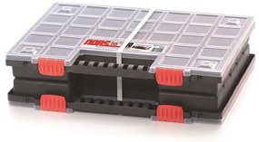 Organizator cu două case 39,9 x 30,3 x 10 cm, separatoare, gri