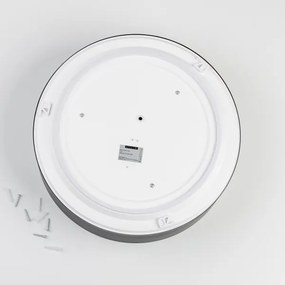 Brilagi - Plafonieră pentru baie POOL 3xE27/15W/230V Ø 40 cm IP54 neagră