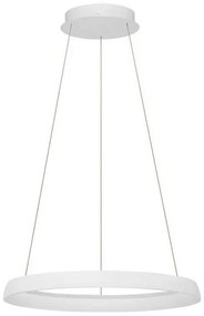 Lustra circulara aluminiu alb LED CCT OVIA 60cm