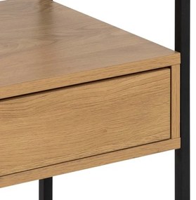 Noptieră ZEIN stejar/negru