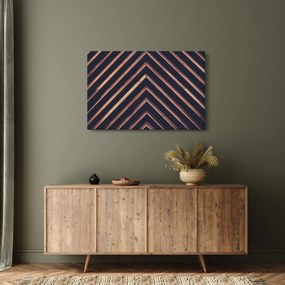 Tablou - Motiv de lemn pe fond negru (90x60 cm)