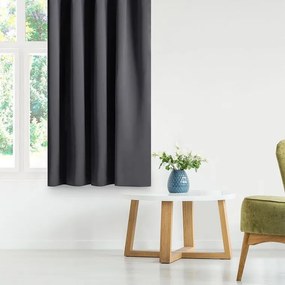 decoDoma Draperie groasă blackout RESTILO grafit 140 x 245 cm 1 buc