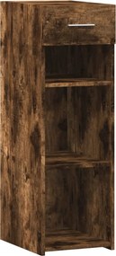 vidaXL Dulap, stejar fumuriu, 30x42,5x93 cm, lemn prelucrat
