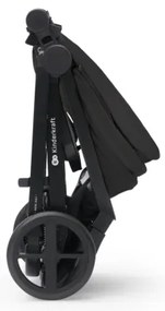 Cărucior de copii combinat 3 în 1 KINDERKRAFT NEWLY Classic black + scaun auto MINK PRO