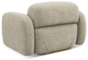 Modul pentru canapea modulară bej cu tapițerie din țesătură bouclé Ailani – Makamii