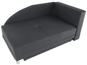 Canapea extensibilă, material textil gri-negru, dreapta, LAUREL