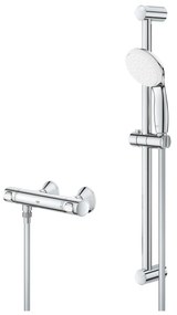 Baterie cabina dus cu termostat, Grohe Grohtherm 500, set de dus inclus, crom,gama profesionala-34796000