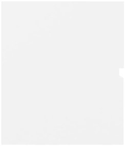 Dulap cu chiuveta incorporata, alb, PAL Alb, 60 x 38.5 x 45 cm